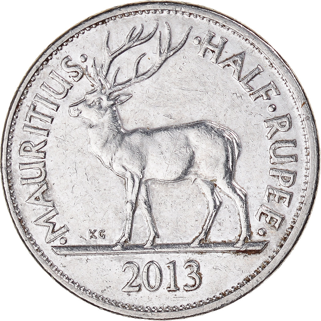 Münze, Mauritius, 1/2 Rupee, 2013