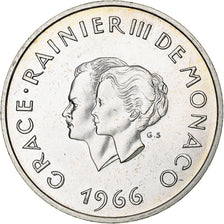 Monaco, 10 Francs, 1966, Monnaie de Paris, MS(60-62), Silver, KM:M1, Gadoury:MC