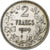 Belgia, Leopold II, 2 Francs, 1909, Royal Belgium Mint, EF(40-45), Srebro