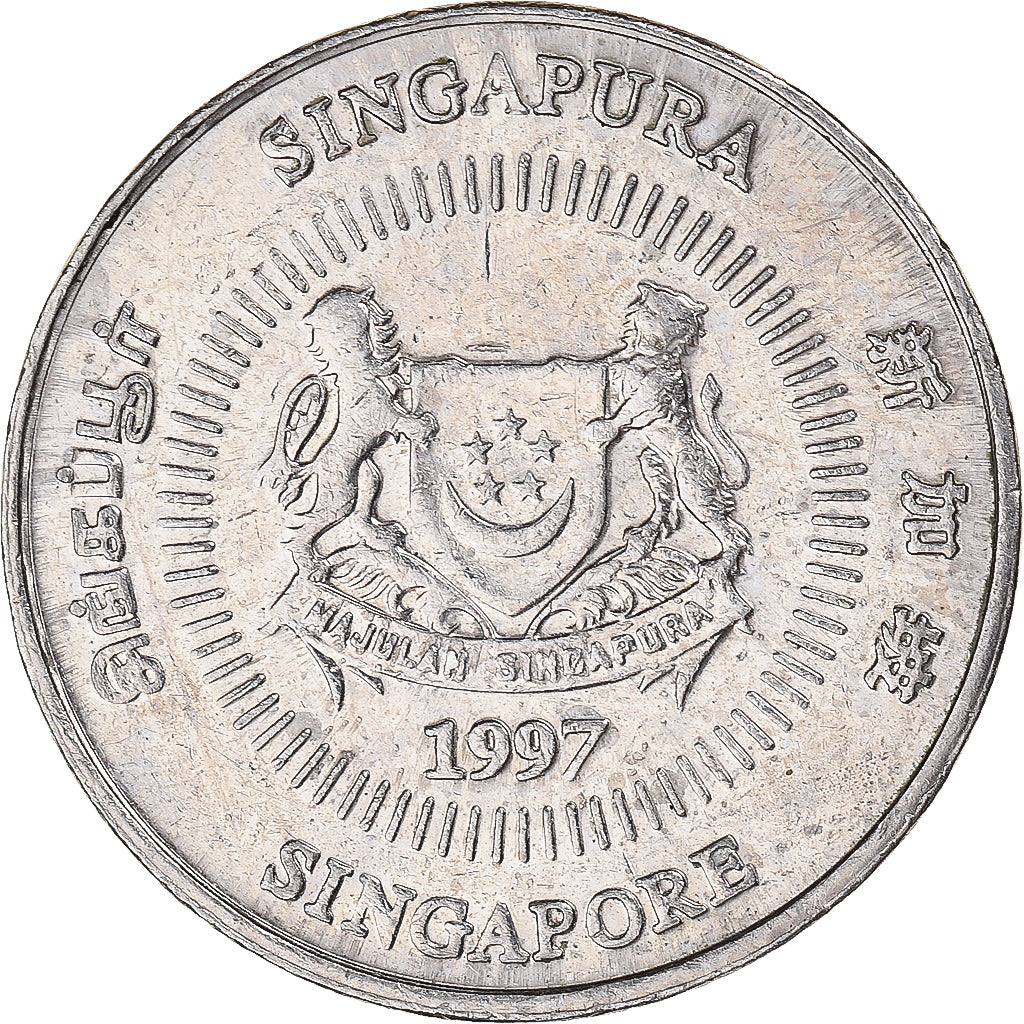 Moeda, Singapura, 50 Cents, 1997