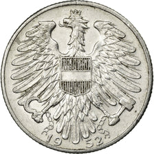 Coin, Austria, 5 Schilling, 1952, EF(40-45), Aluminum, KM:2879