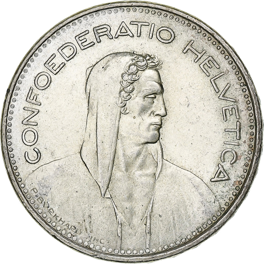 Switzerland, 5 Francs, 1965, Bern, AU(55-58), Silver, KM:40