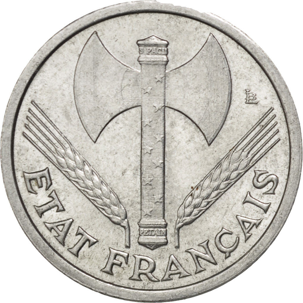 FRANCE, Bazor, Franc, 1943, Paris, KM #902.1, MS(60-62), Aluminum, 23, Gadoury..