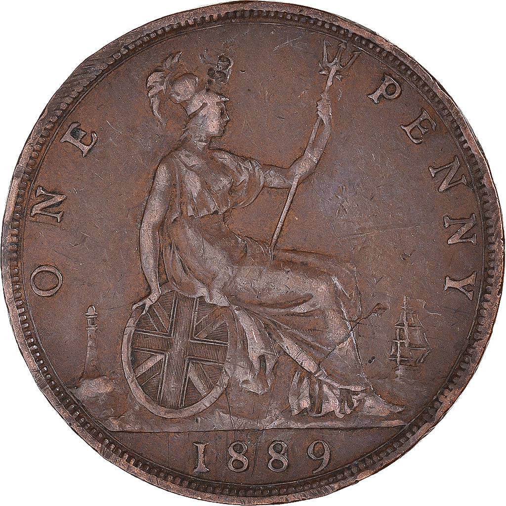 Münze, Großbritannien, Penny, 1889