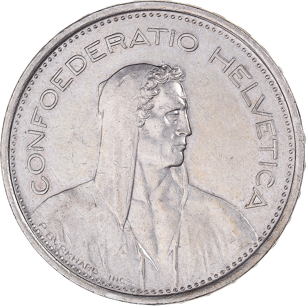 Moneda, Suiza, 5 Francs, 1968