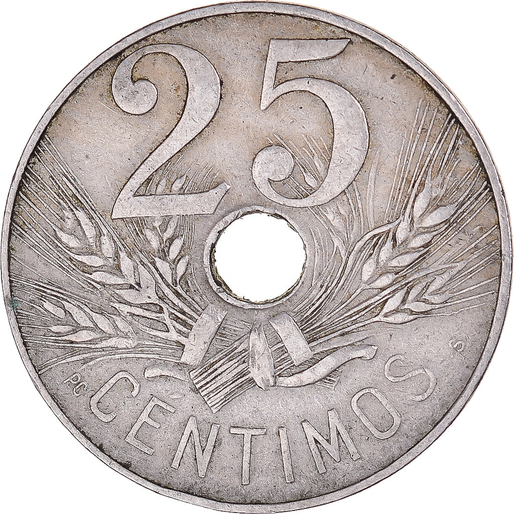 Monnaie, Espagne, 25 Centimos, 1927
