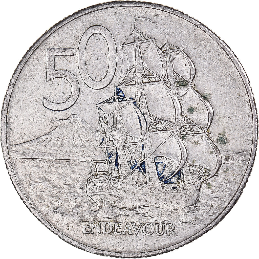 Moneta, Nowa Zelandia, 50 Cents, 1982