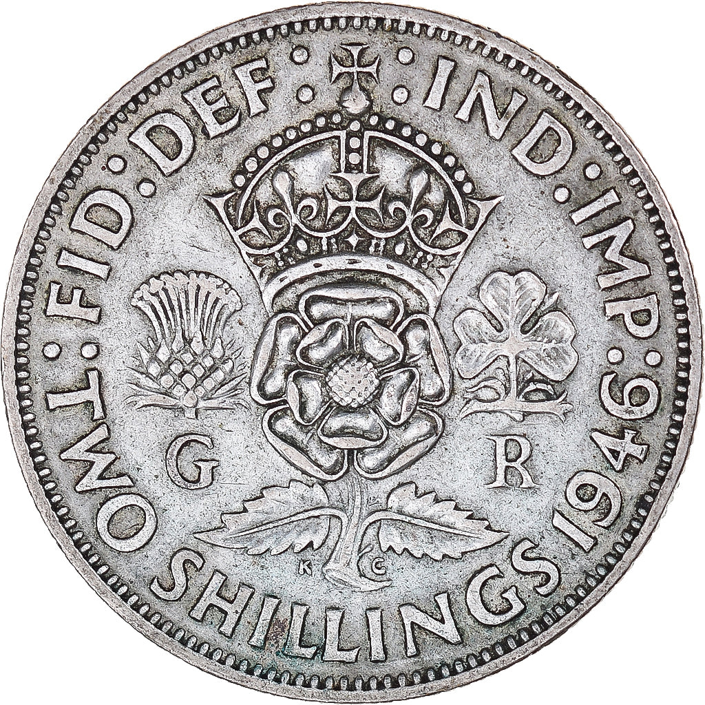 Munten, Groot Bretagne, Florin, Two Shillings, 1946