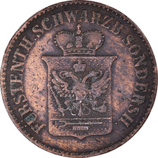 Moeda, Estados Alemães, 3 Pfennig, 1858