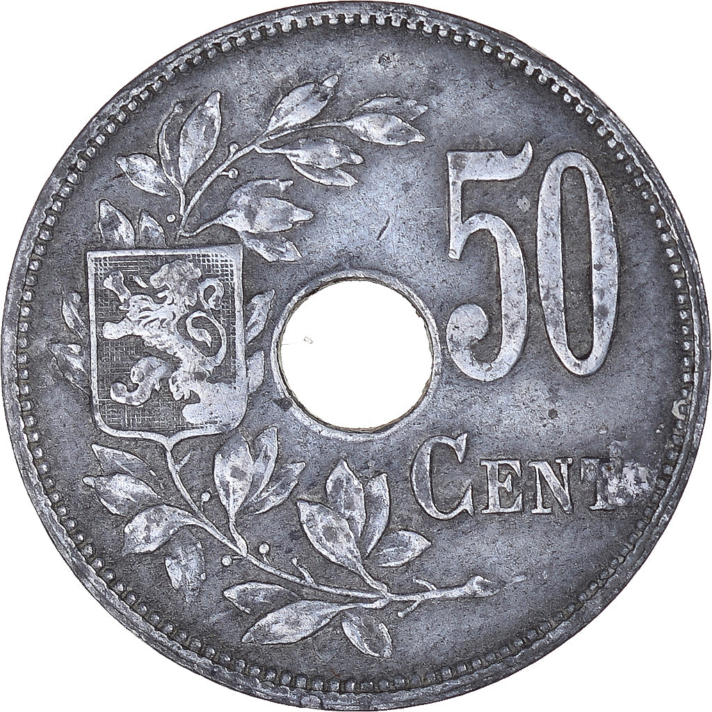 Moneta, Belgio, 50 Centimes, 1918