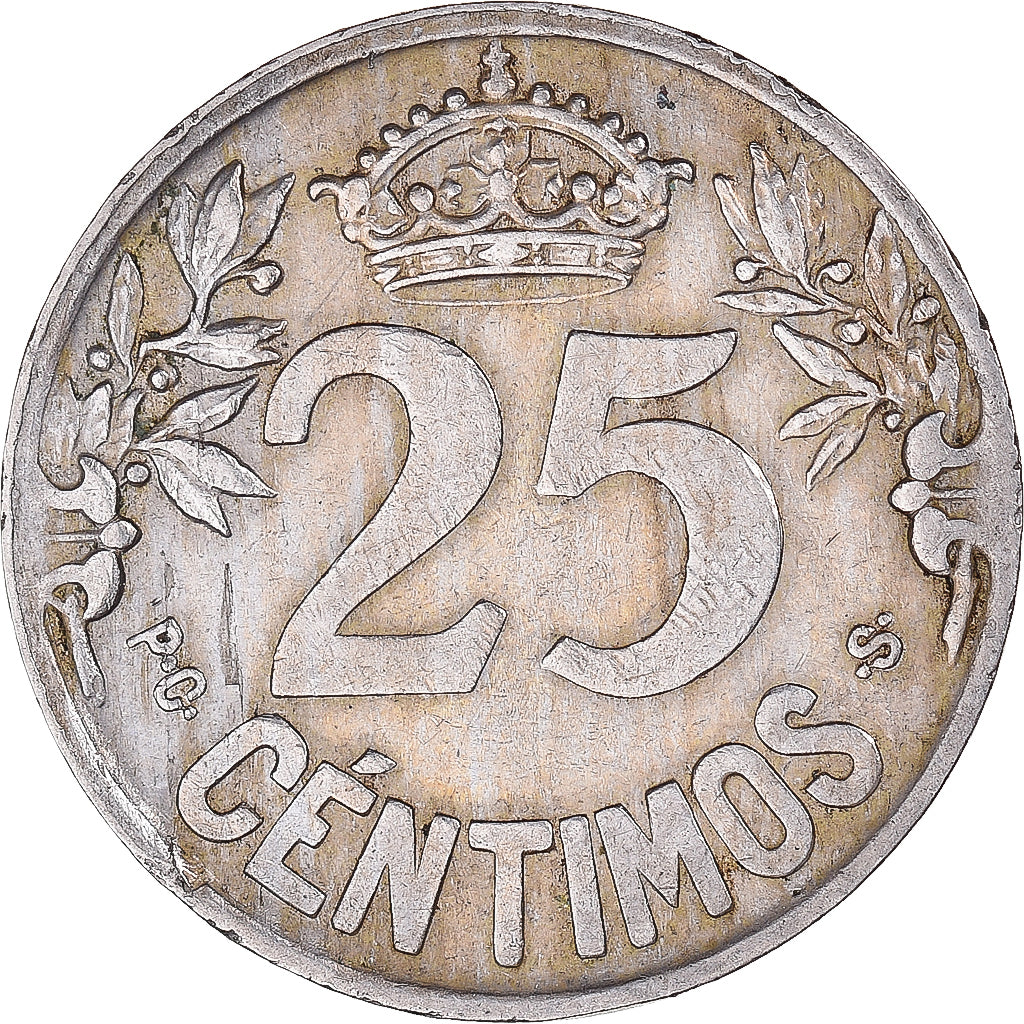 Moeda, Espanha, 25 Centimos, 1925