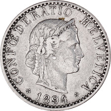 Coin, Switzerland, 20 Rappen, 1894