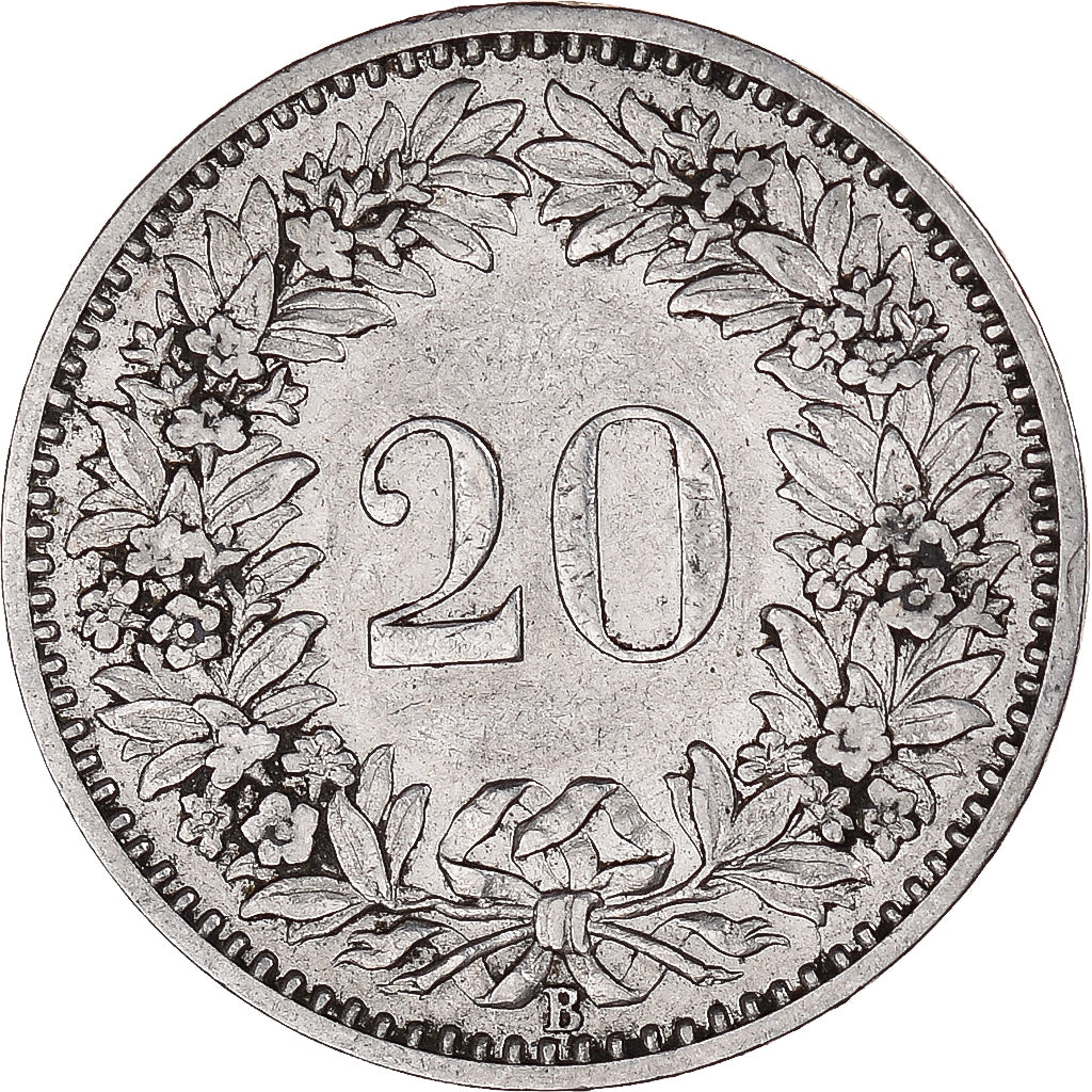 Coin, Switzerland, 20 Rappen, 1894