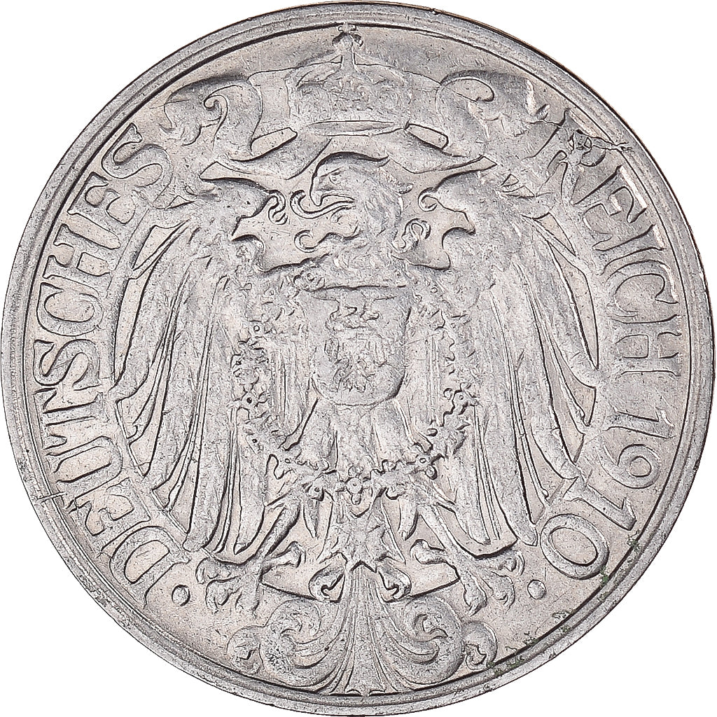 Moeda, Alemanha, 25 Pfennig, 1910