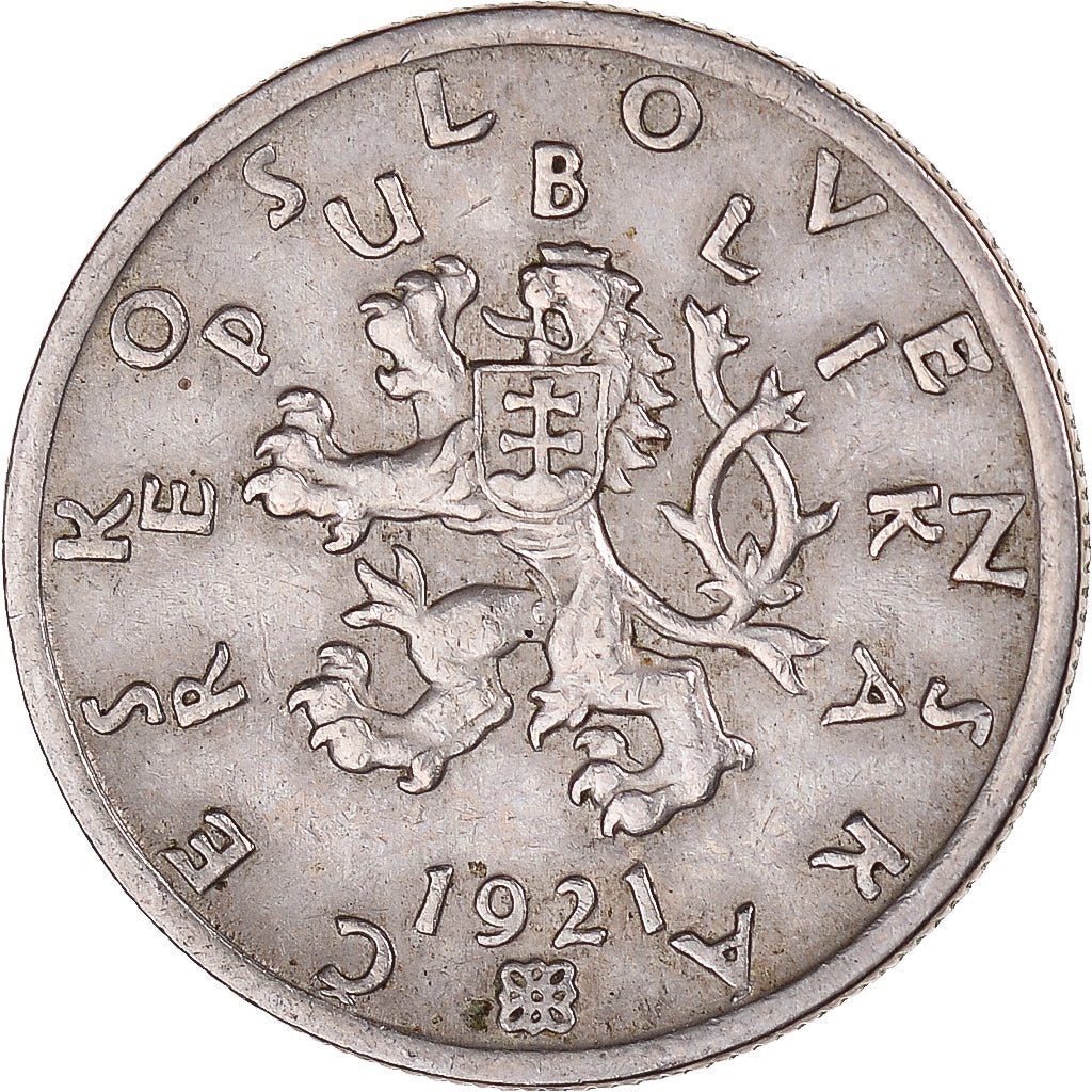 Coin, Czechoslovakia, 50 Haleru, 1921