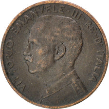 ITALY, Centesimo, 1912, Rome, KM #40, EF(40-45), Bronze, 0.96