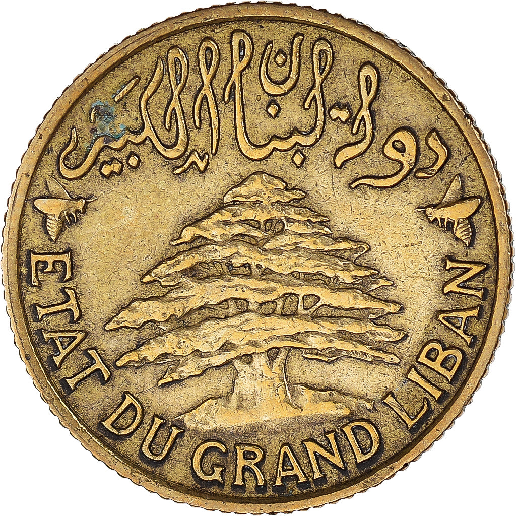 Moneta, Liban, 5 Piastres, 1925