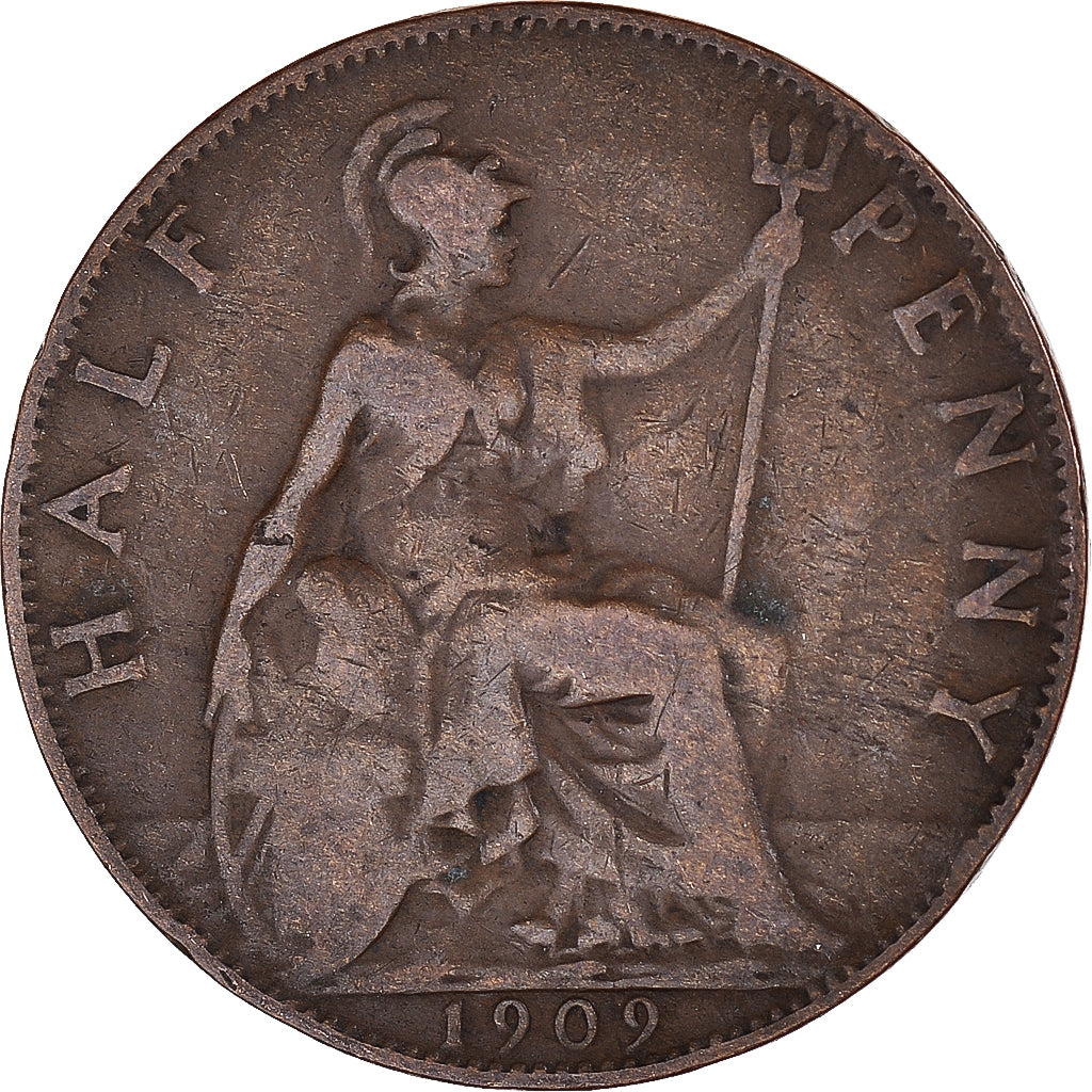 Münze, Großbritannien, 1/2 Penny, 1909