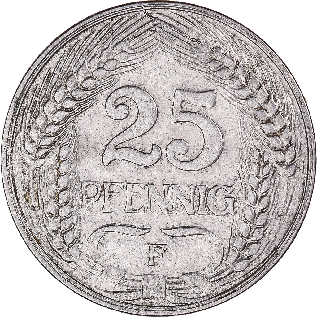Moneta, Germania, 25 Pfennig, 1912