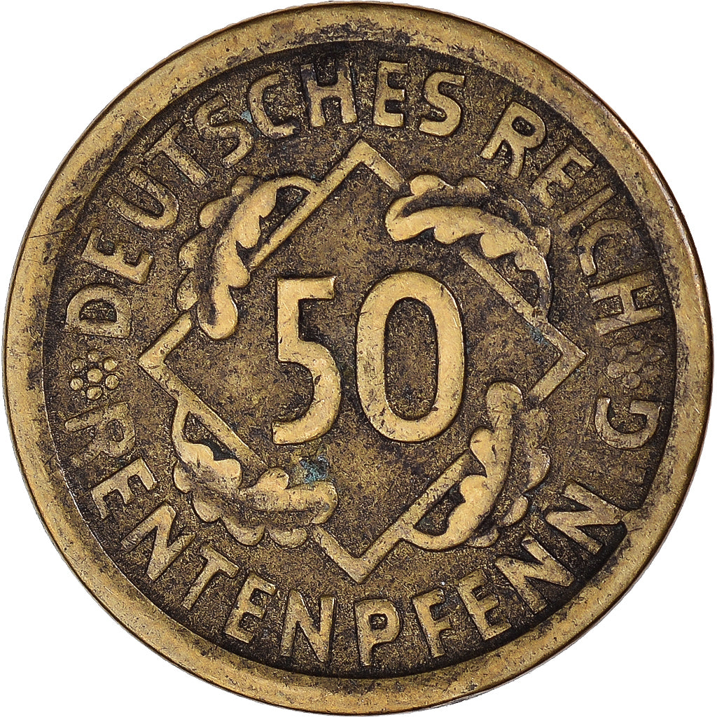 Moneta, Germania, 50 Rentenpfennig, 1924