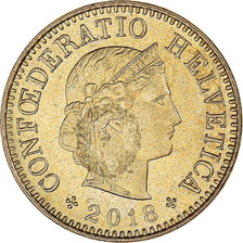 Münze, Schweiz, 5 Rappen, 2018