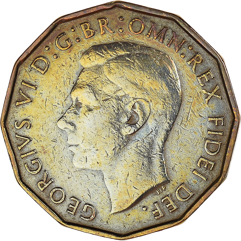 Monnaie, Grande-Bretagne, 3 Pence, 1951