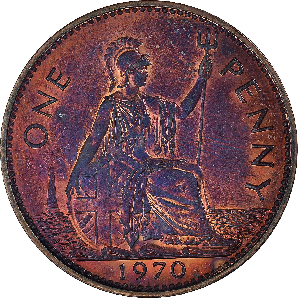 Münze, Großbritannien, Penny, 1970