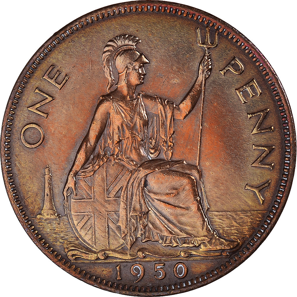 Monnaie, Grande-Bretagne, Penny, 1950