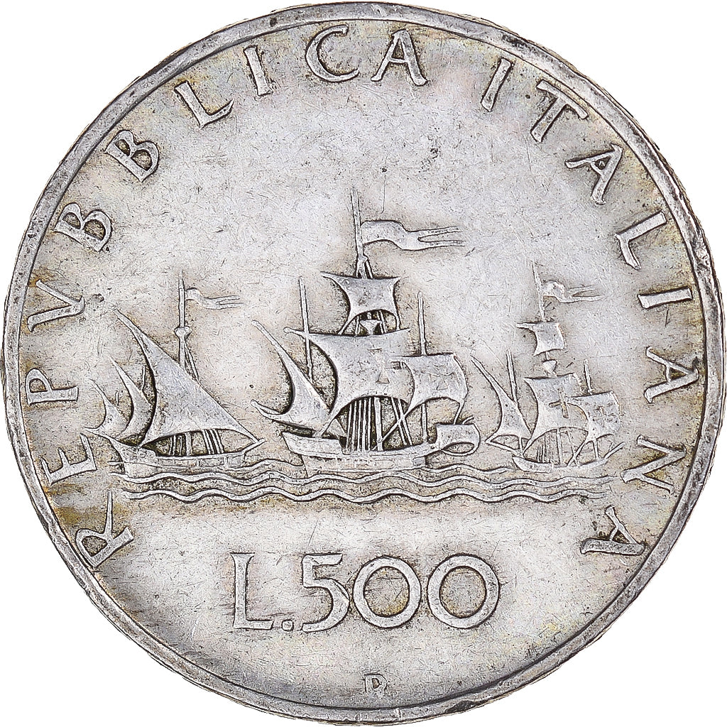 Monnaie, Italie, 500 Lire, 1965