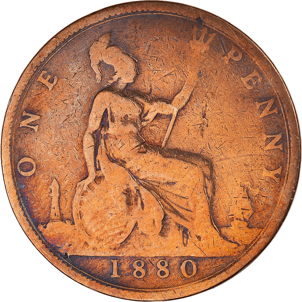 Moeda, Grã-Bretanha, Penny, 1880