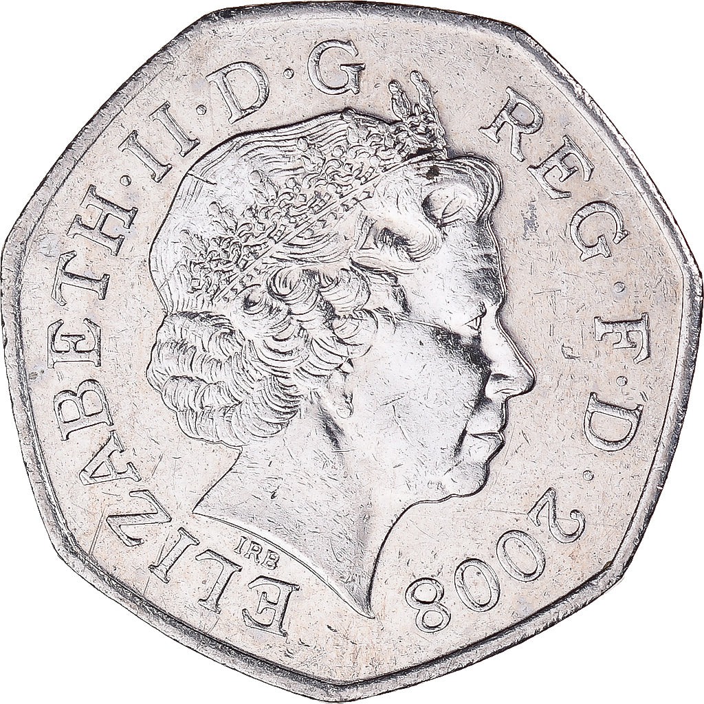 Moeda, Grã-Bretanha, 50 Pence, 2008