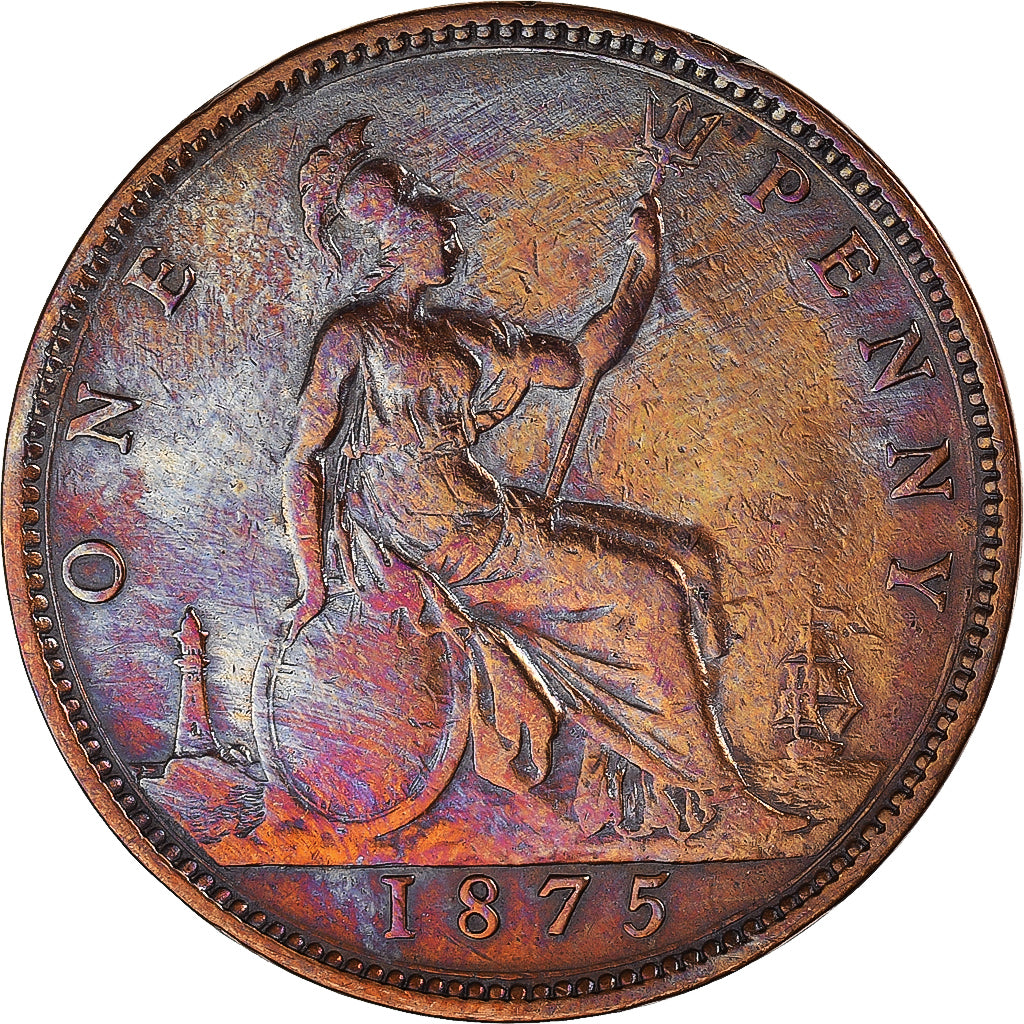 Münze, Großbritannien, Penny, 1875