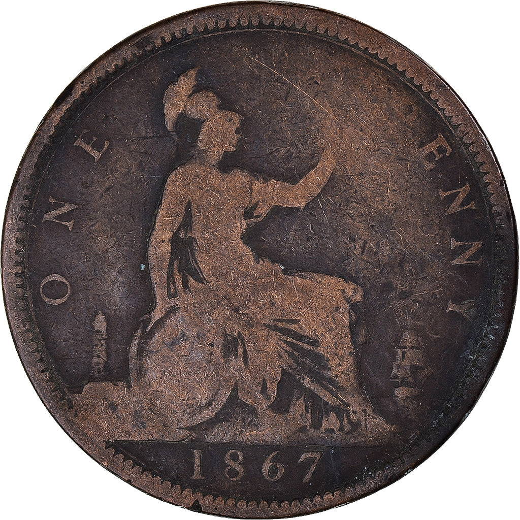 Coin, Great Britain, Penny, 1867