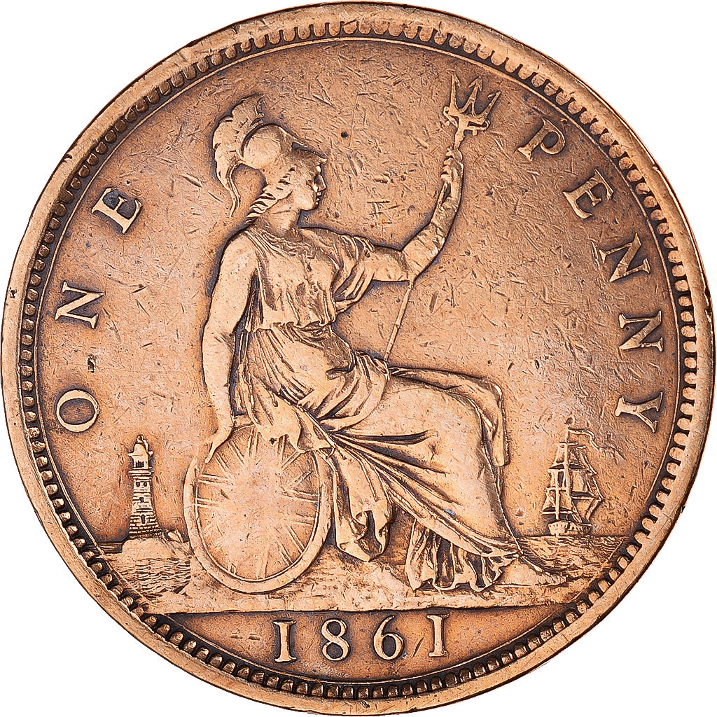 Coin, Great Britain, Penny, 1861