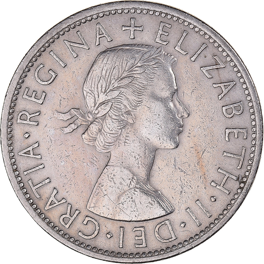 Munten, Groot Bretagne, 1/2 Crown, 1954