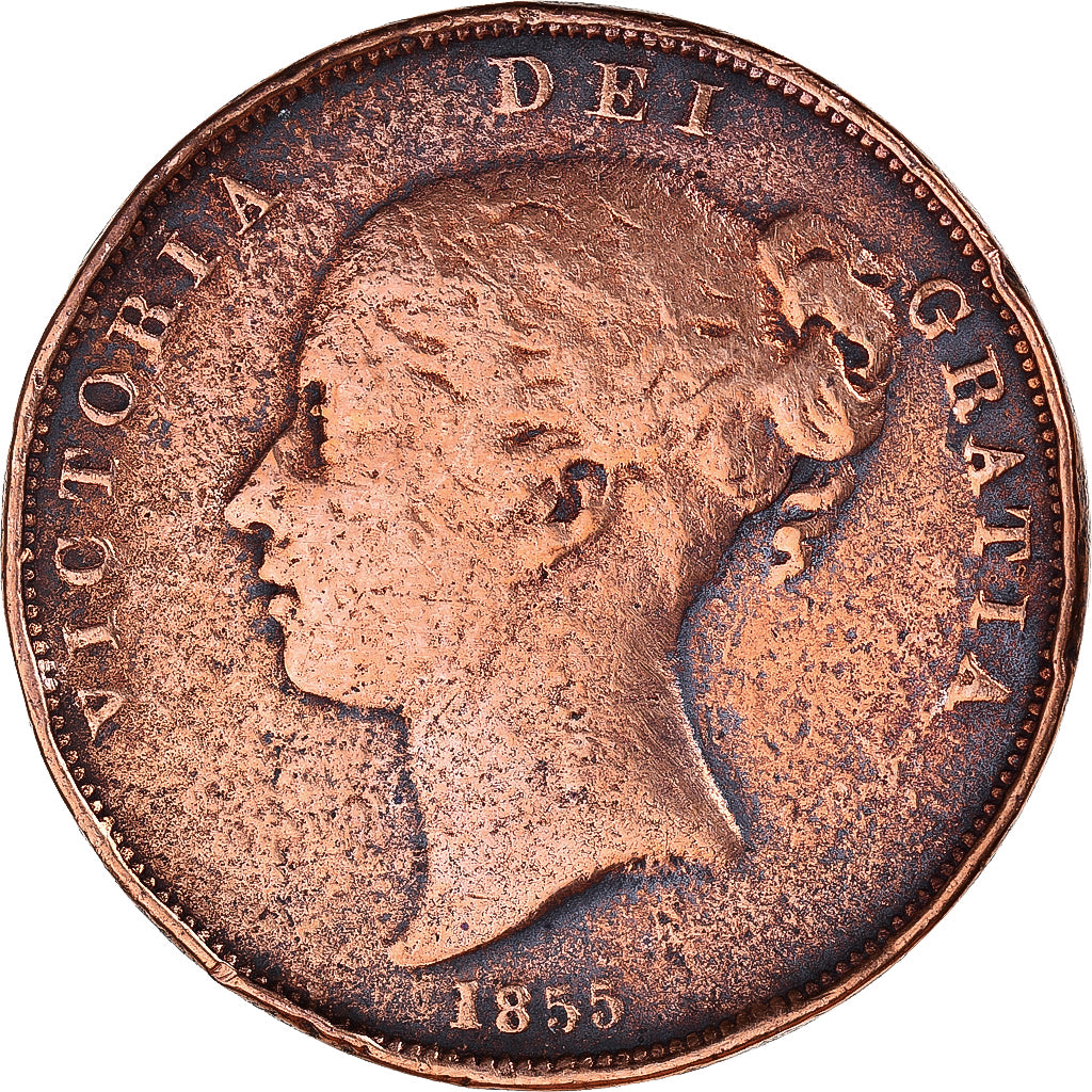 Munten, Groot Bretagne, Penny, 1855