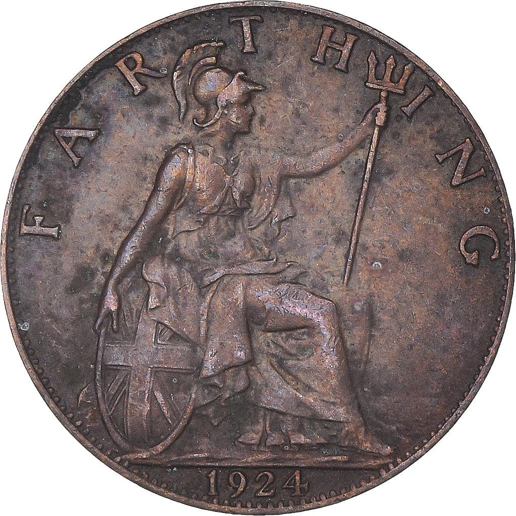 Monnaie, Grande-Bretagne, Farthing, 1924