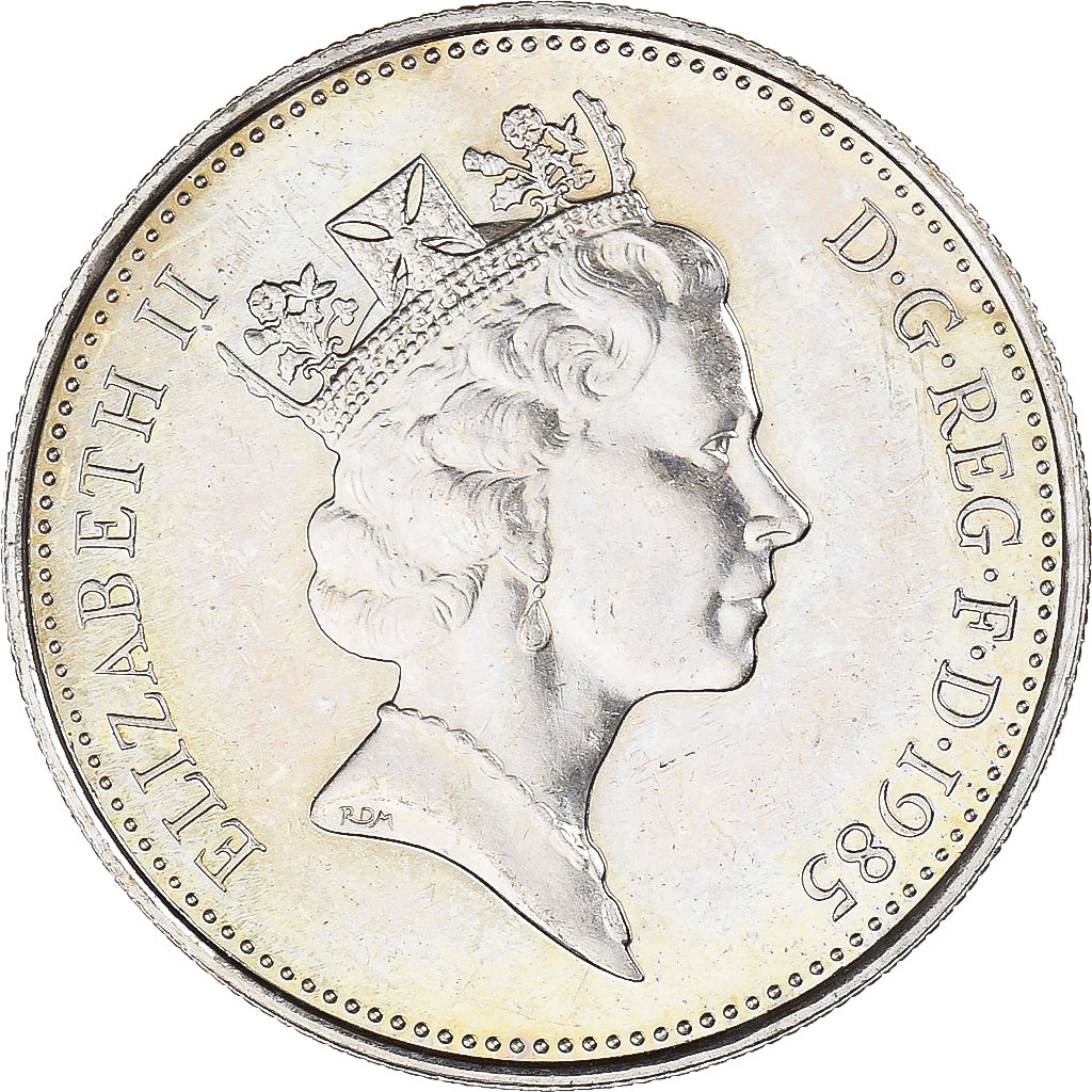 Coin, Great Britain, 5 Pence, 1985