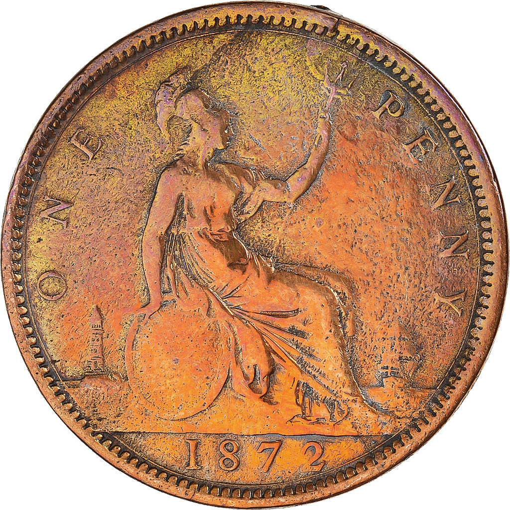 Munten, Groot Bretagne, Penny, 1872