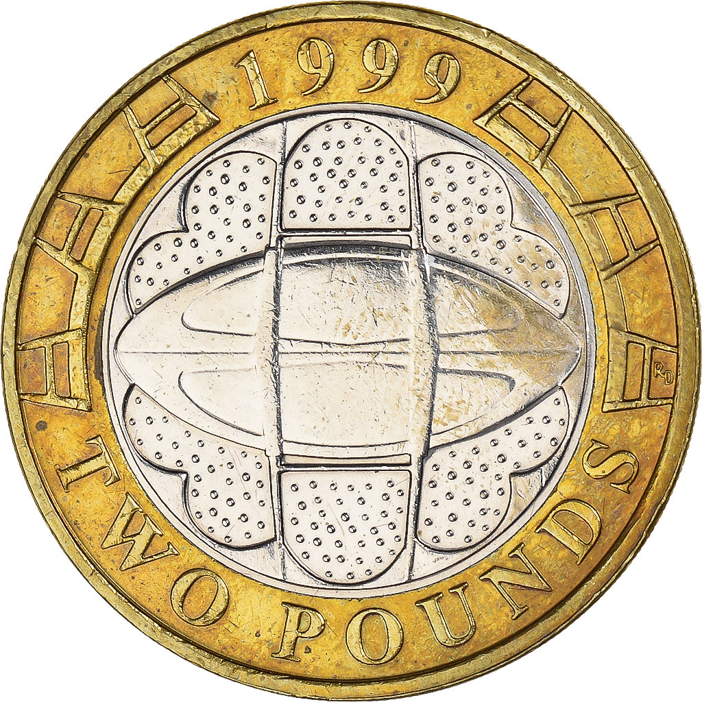 Coin, Great Britain, Pound, 1999