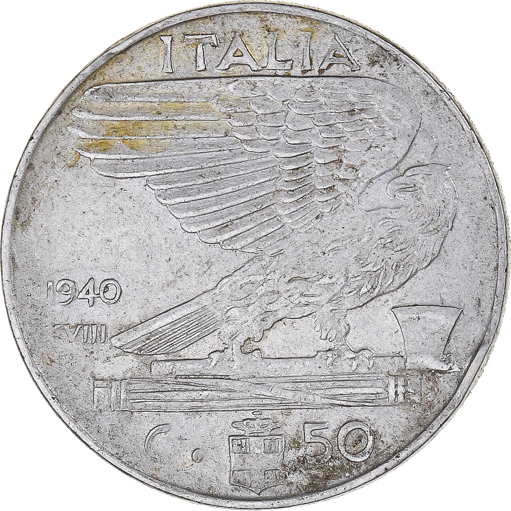 Moneta, Italia, 50 Centesimi, 1940