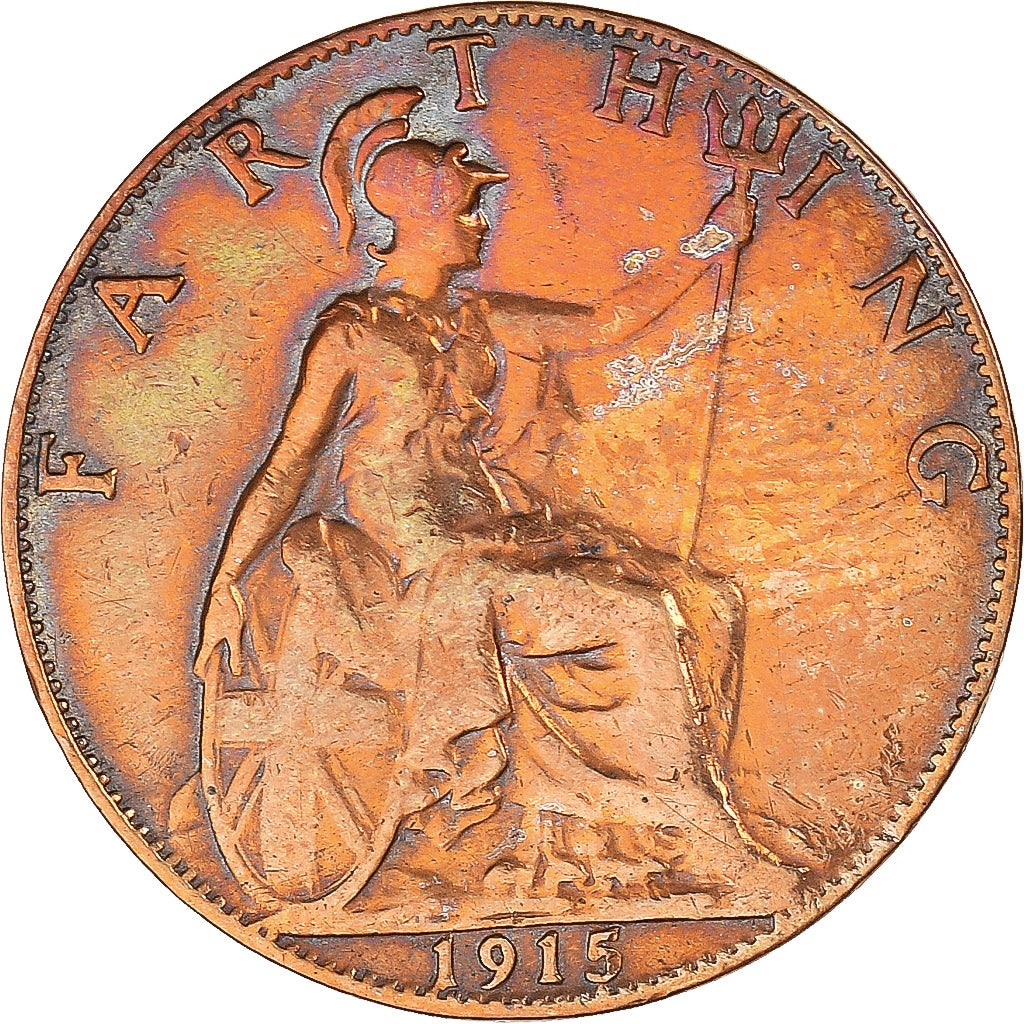 Moneta, Wielka Brytania, Farthing, 1915