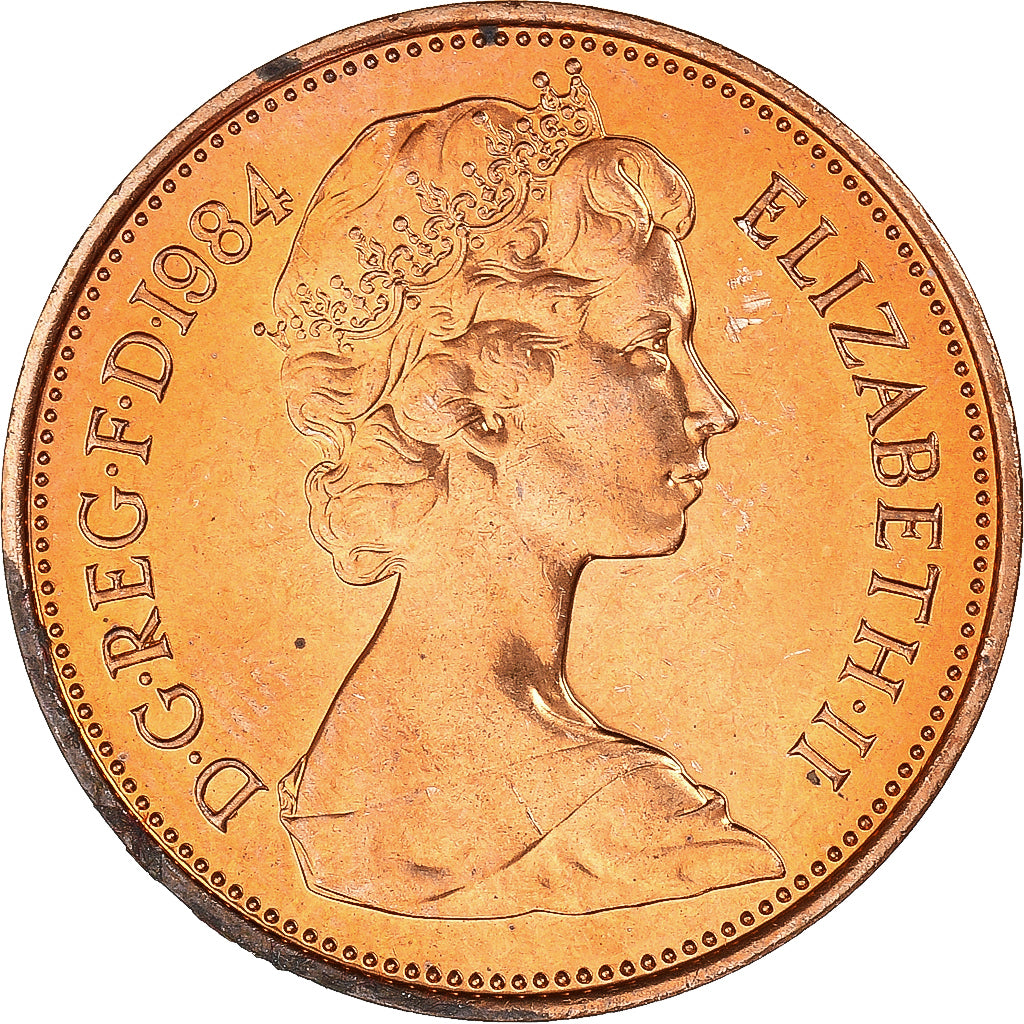 Münze, Großbritannien, 2 Pence, 1984