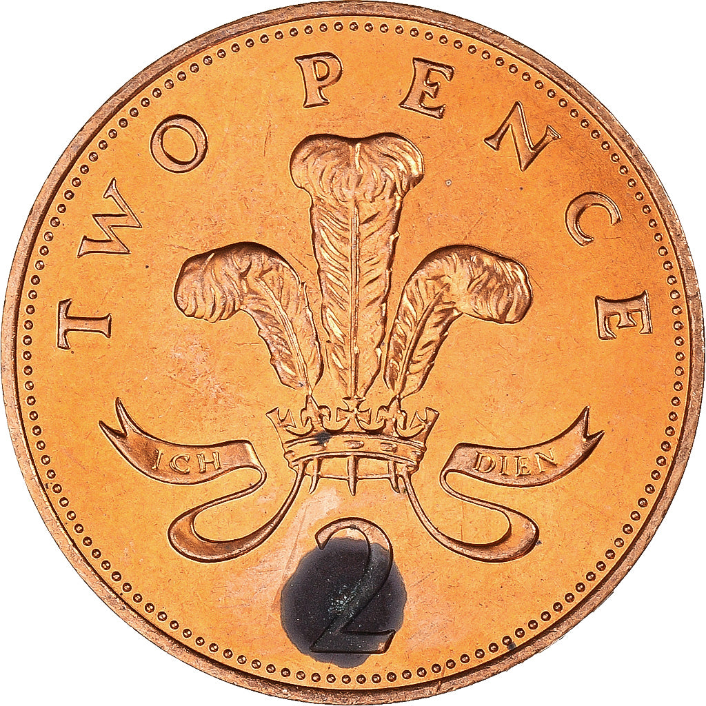 Münze, Großbritannien, 2 Pence, 1984
