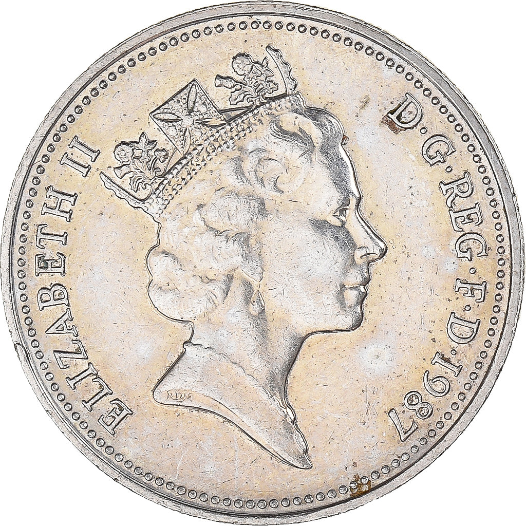 Moneta, Wielka Brytania, 5 Pence, 1987