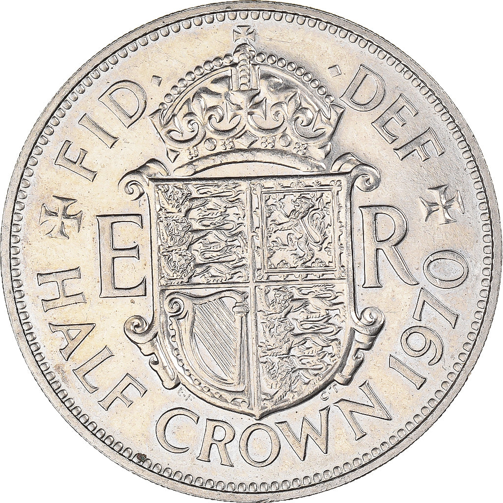 Coin, Great Britain, 1/2 Crown, 1970