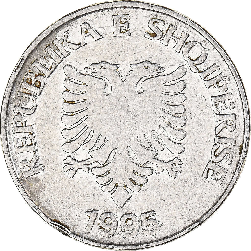Coin, Albania, 5 Lekë, 1995