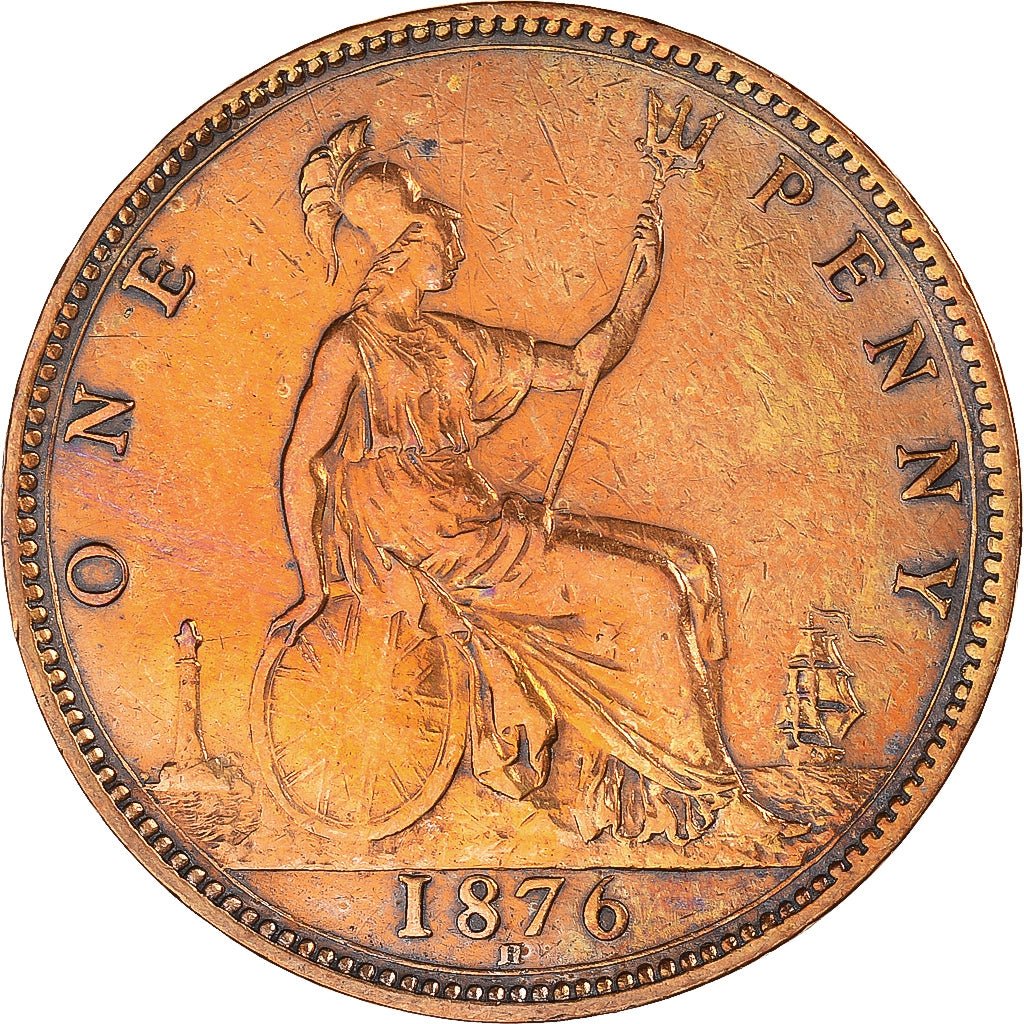 Monnaie, Grande-Bretagne, Penny, 1876