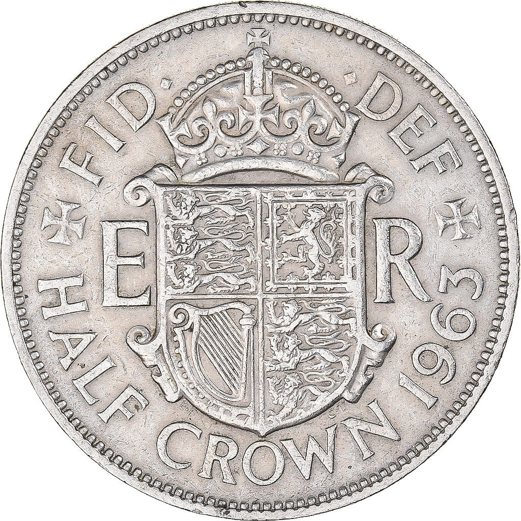 Monnaie, Grande-Bretagne, 1/2 Crown, 1963