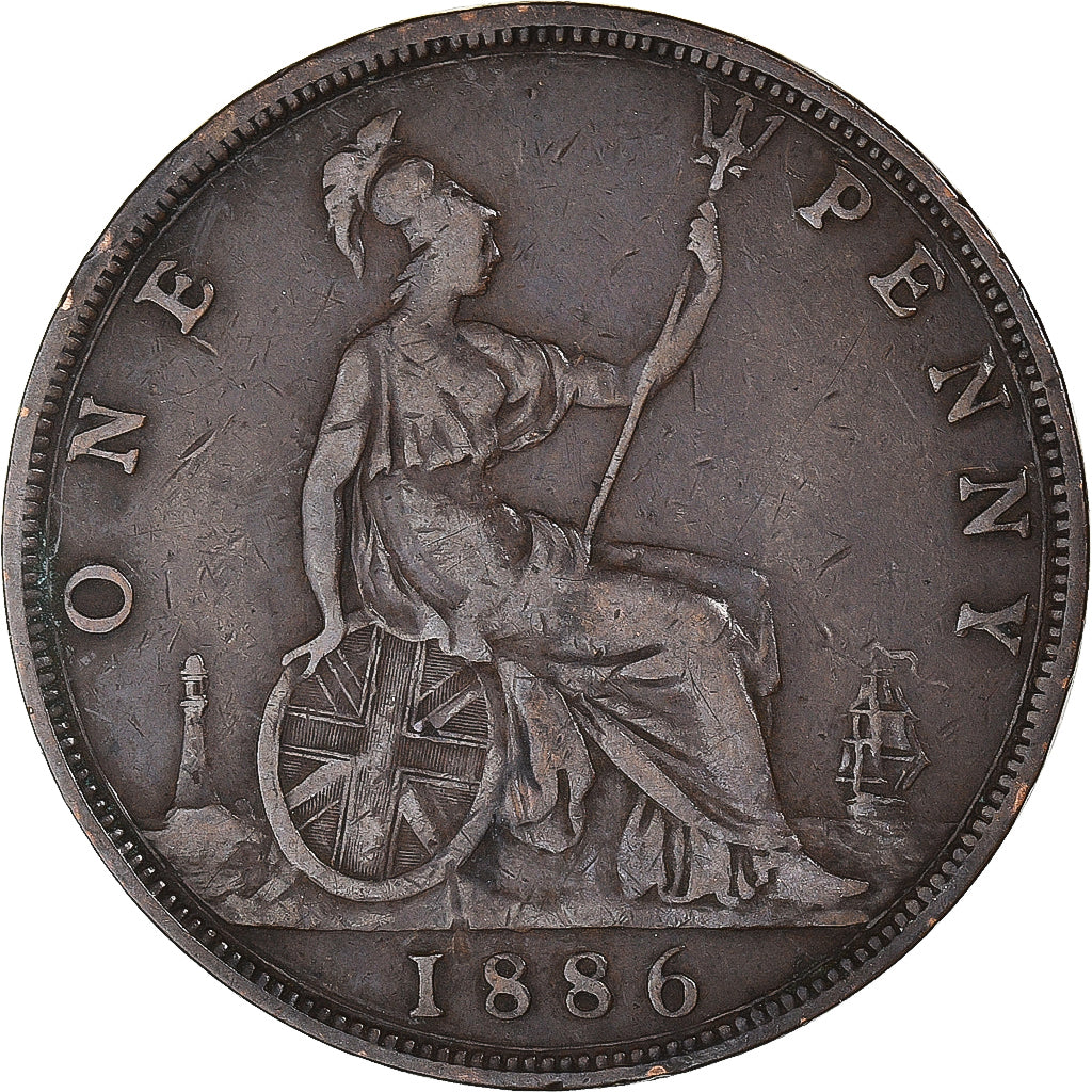 Moneta, Gran Bretagna, Penny, 1886